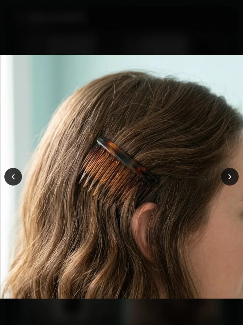 Brand New Scunci Hair Comb Set - Clear, Brown & Black